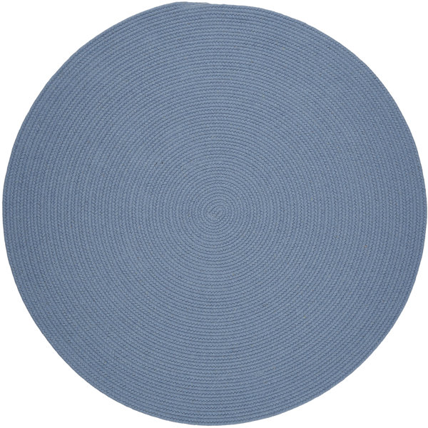 August Grove® Smyth Hand Braided Blue Rug & Reviews Wayfair